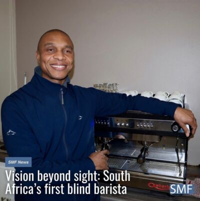 Joseph Matheatau, South Africa’s first blind barista, grew up in a rural town in the Free State. When Matheatau completely lost his sight, he was in his twenties. “It was extremely challenging for me,” said Matheatau. “Going blind in your twenties is like starting from scratch. It was like going from being a teenager to being a baby again.”Click the link in our bio to read more.

blindbarista blind