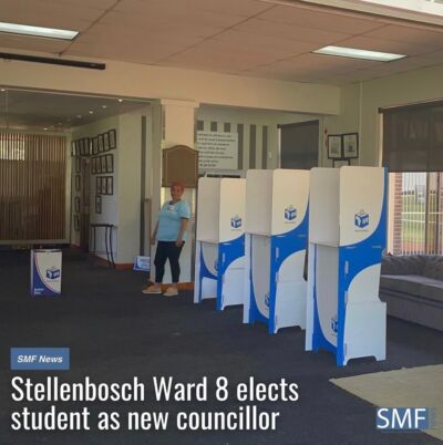 24 year old Stellenbosch University (SU) student, Tamryn Kumm, has been elected as councilwoman for Ward 8 in Stellenbosch Muncipality. Her appointment follows a 23 October municipal by-election that saw her party, the Democratic Alliance (DA) take 98.61% of the vote. This is according to Kumm, and verified by the Electoral Commission of South Africa (IEC). Despite her age, Councillor Jeremy Fasser, deputy executive mayor of Stellenbosch, believes she is the strongest candidate from the party. “I think it’s a perfect opportunity for any young leader, especially in Stellenbosch and student side, to gain the experience and be a voice for students within council,” said Fasser.The election was also contested by the African National Congress (ANC) and Truth and Solidarity Movement (TRUTH). 

Click the link in bio to read more.

stellenboschmunicipality studentleader democracy election iec anc truth stellenbosch democraticalliance
